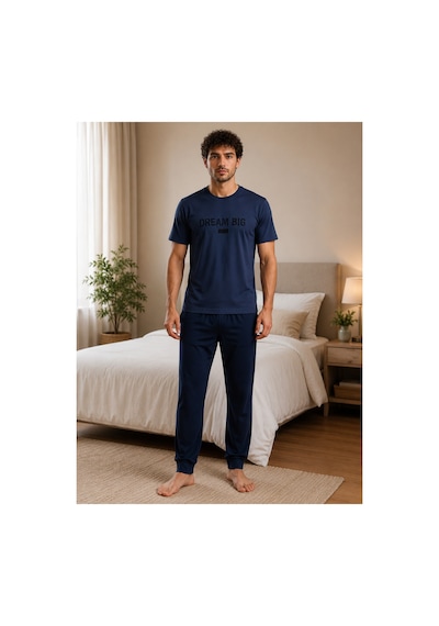 Pijamask Erkek Lacivert Dream Big Baskılı Pamuklu Uzun Pantolonlu Pijama Takımı Rahat Ev Giyim Lacivert Pijamask Erkek Lacivert Dream Big Baskılı Pamuklu Uzun Pantolonlu Pijama Takımı Rahat Ev Giyim Lacivert