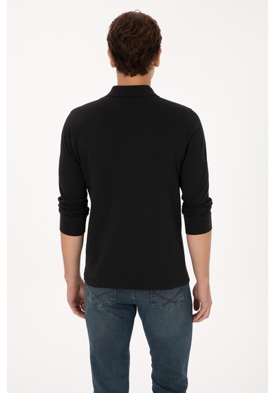 U.s. Polo Assn. Erkek Siyah Sweatshirt 50315454-vr046 Siyah