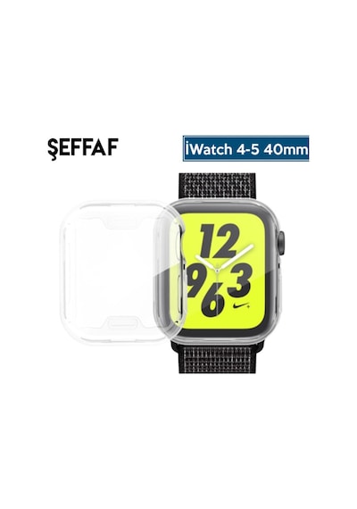 Ally IWatch Uyumlu 4-5 40Mm 360 Koruma Ultra Slim Silikon Kılıf (340740540)