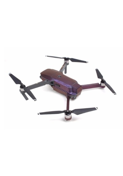 DJI Mavic Pro için Mor Karbon Grafik Su Geçirmez Pvc Cilt Çıkartm