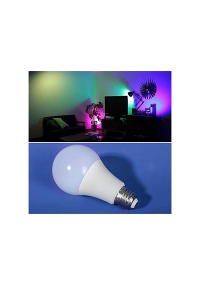 9w Uzaktan Kumandalı 15 Farklı Renk Seçenekli Led Ampul Diğer