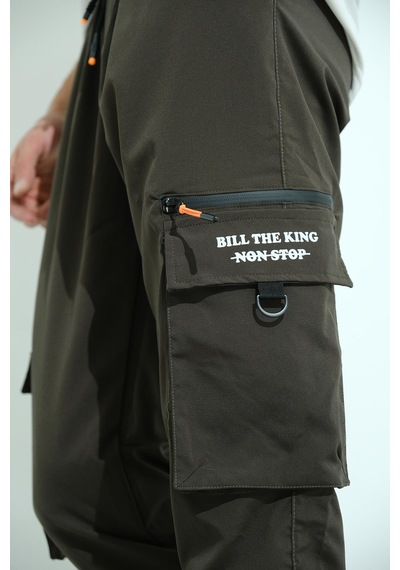 Oksit Bl Non Stop Baskılı Kort Paraşüt Kumaş Tactical Kargo Cepli Erkek Eşofman Alt 001
