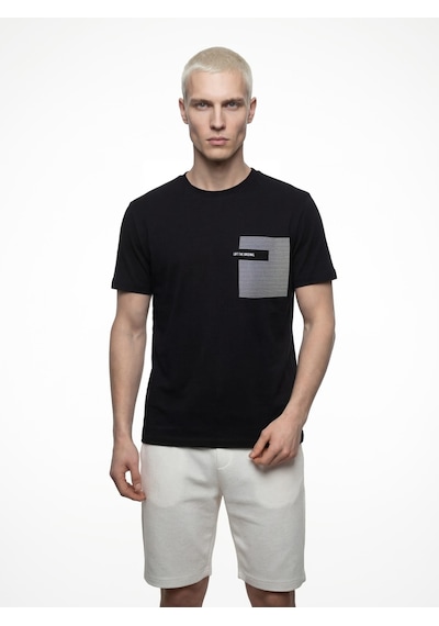 Erkek T-shirt Lf2041129 Black Siyah