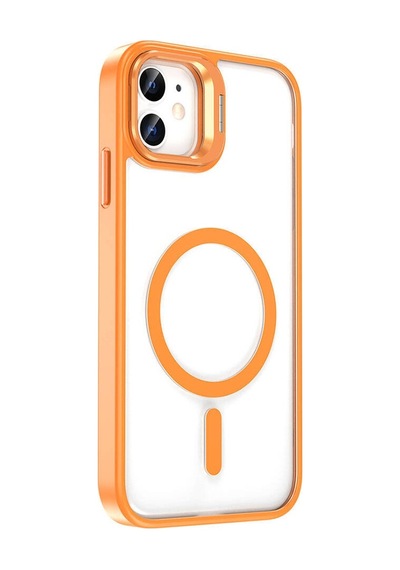 Apple Uyumlu iPhone 11 İle Kılıf Magsafe Wireless Şarj Özellikli Standlı Kapak