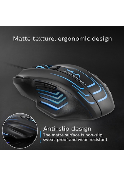 Aula S18 6400dpı Rgb 7 Programlanabilir Tuş 1000hz Gaming Mouse
