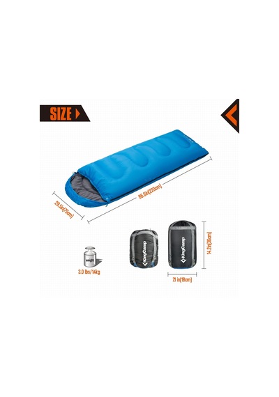 Oasis 250 Ultralight Uyku Tulumu Blue Sağ F. Çok Renkli