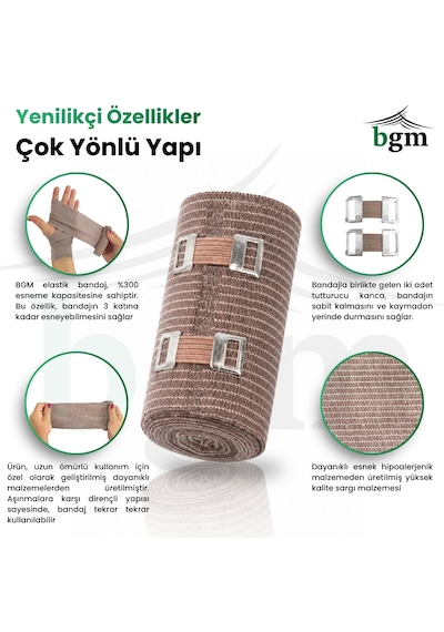 Premium Elastik Bandaj 3 Lü Karma Set Yüksek Kalite Esneklik Ve Dayanıklılık Spor & Ortopedik Destek 10cm 15cm 20cm