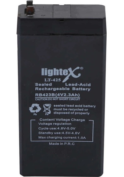 Lightex Lt-425 4v 2.3ah Işıldak Fener Aküsü