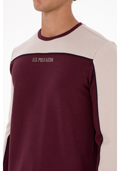 U.S. Polo Assn. Erkek Regular Fit Bisiklet Yaka Bordo Sweatshirt 50315507-VR177