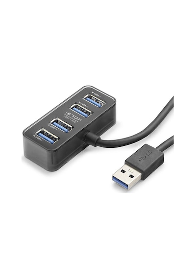 Usb Type-c 3.1 Gen1 Hub 4 Port 5 Gbps Siyah Hdx7055 Evimdeyokyok