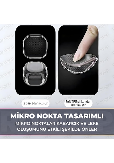 Samsung Galaxy Buds4 Pro/buds 4 İçin Şeffaf Kılıf Darbeye Çizilmeye Ve Sararmaya Karşı Dirençli