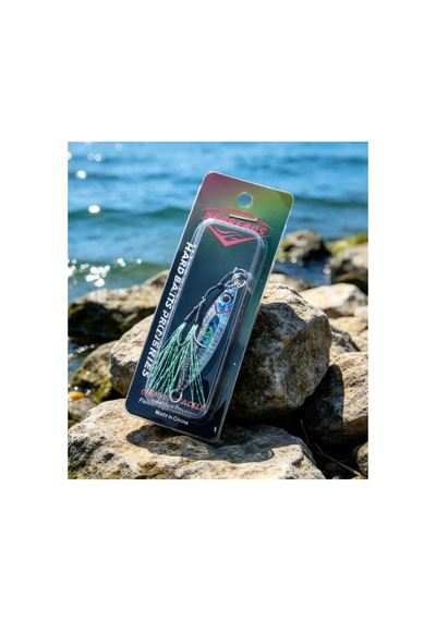 Proberos 21 Gr Metal Jig Hologramlı Reflektörlü 3d Gözlü Çift Iğneli Parlak Püsküllü Balık Av