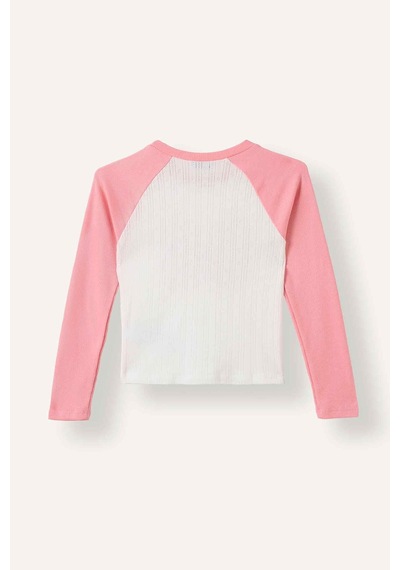 Defacto Bisiklet Yaka Baskılı Reglan Uzun Kollu Tişört Kız Çocuk I2304a826aupn440 Pembe-pn440 Defacto Bisiklet Yaka Baskılı Reglan Uzun Kollu Tişört Kız Çocuk I2304a826aupn440 Pembe-pn440