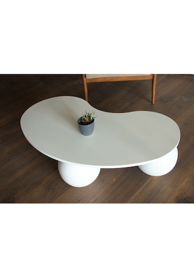 Modern Orta Sehpa & Küre-top Sehpa & Fasülye Ahşap Sehpa & Pinterest Sehpa-mdf Beyaz