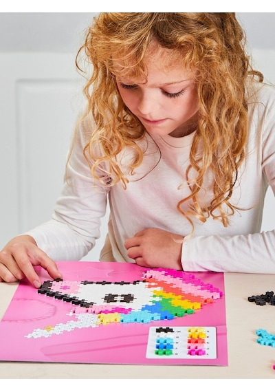 Plus - Plus Minecraft Temalı Kutuda By Number Unicorn Lego Yapı Oyuncağı 250 Parça 3929