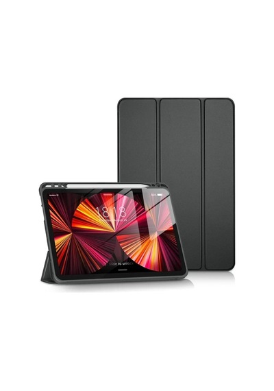 Mey İthalat Apple İpad Uyumlu Pro 11 2024 Kılıf Tablet Smart Kılıf - Siyah Arka Kapak