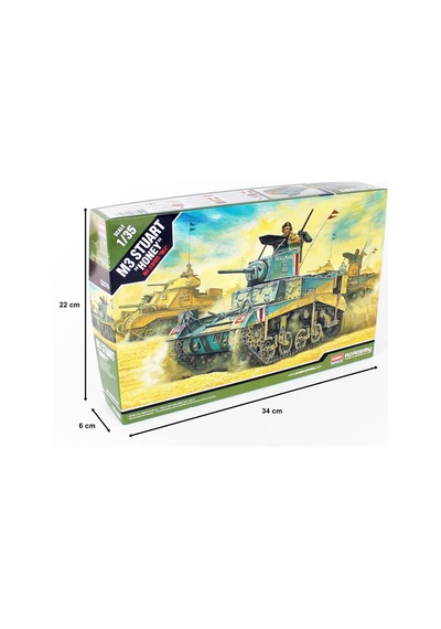 Academy 13270 1/35 Ölçek, British M3 Stuart Honey Tankı, Plastik Model Kiti-51234