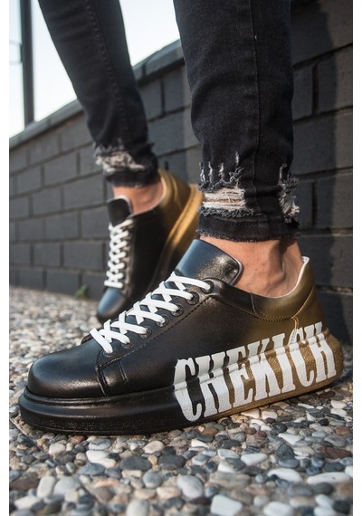 Ch254 Cbt Pittura Erkek Ayakkabı 438 Sıyah / Sarı Chekıch Siyah