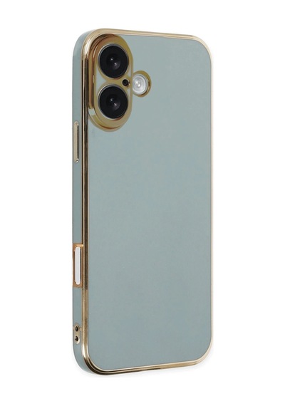 Newface - 603 - Apple iPhone Uyumlu 16 Kılıf Volet Silikon - - Csmo-tex - Açık Yeşil