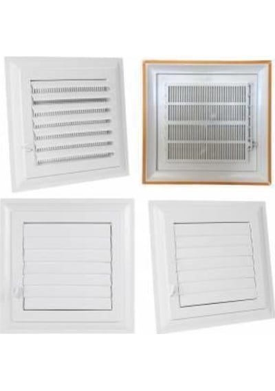 Plastik Menfez Banyo / Wc Havalandırma Menfezi Panjur 60X60 Cm (97049504)