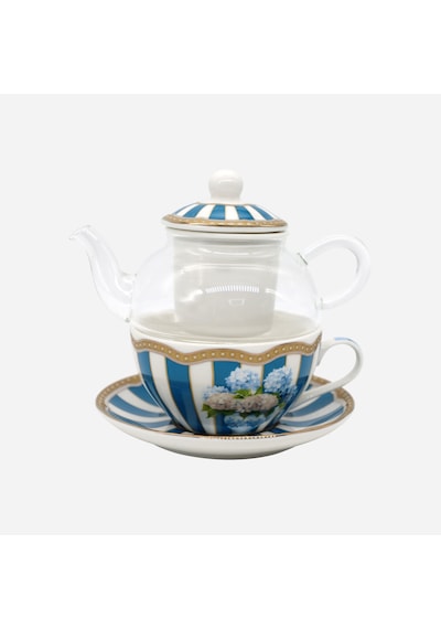 Lisa Minotti Mavi Porselen Çay Fincan Seti 250 Ml