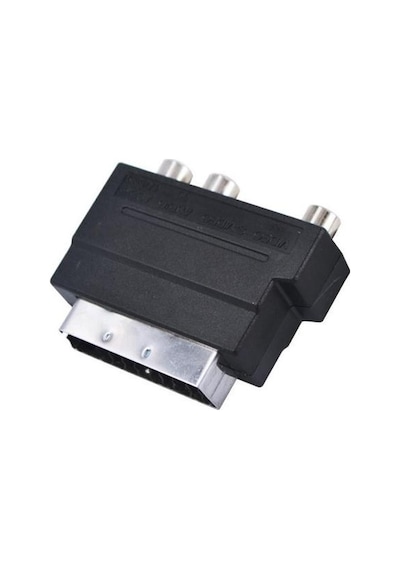 Scart To Rca Skart Tos Av Svideo Çevirici Dönüştürücü Adaptör