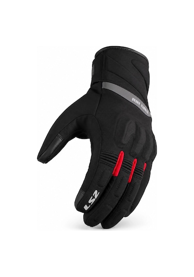 Ls2 Waterproof Eldiven Jet 3 Kırmızı-siyah Kışlık