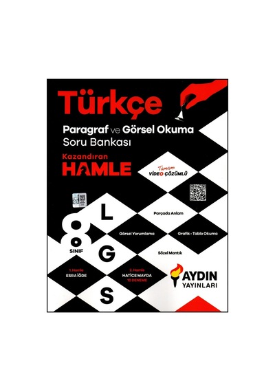 Aydın Yayınları 8. Sınıf Lgs Türkçe, Paragraf Ve Görsel Okuma Soru Bankası