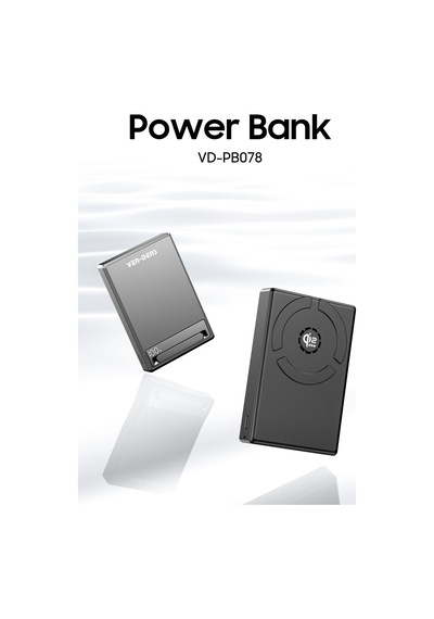 Ven-dens Vd-pb078 10000 Mah 25 W Kablosuz Hızlı Şarj Powerbank, Type-c Giriş Ve Çıkışlı, Siyah