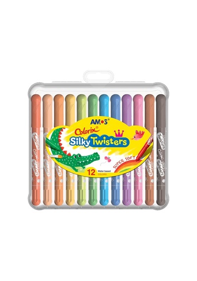 Amos Ucu Bır Arada Boya Colorıx Sılky Twıster 12Lı