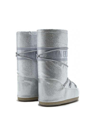 H001 Silver Bot Kar Kadın 80d1402850-h001 Moon Boot Icon Glitter Silver Gümüş