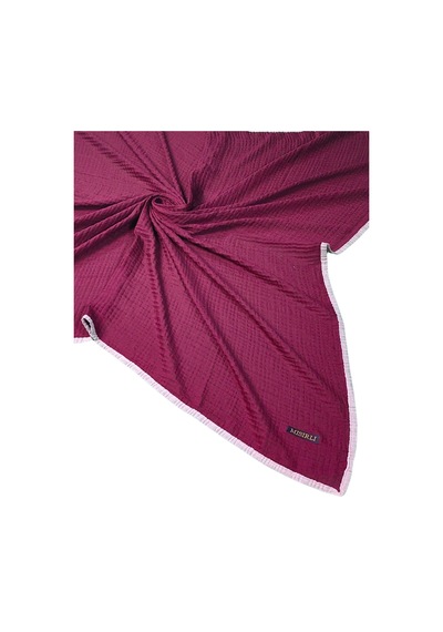 Mim Eşarp Mısırlı Eşarpları Biyeli Müslin Düz Renk Eşarp 100x100cm Bordo