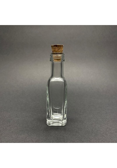 20 Ml Köşeli Cam Şişe, Mantar Tıpalı, 20 Cc Mantarlı Cam Şişe X 10 Adet Diğer