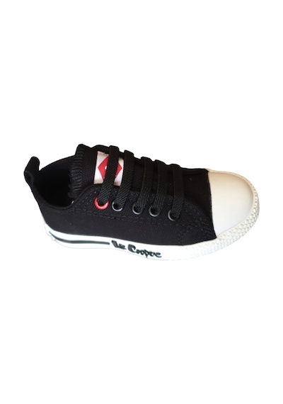 Lee Cooper 30135 Siyah Beyaz  Çocuk Bağcıklı Sneakers Beyaz - Siyah