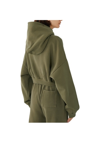 Entire Studios Ağır Kesim Kapüşonlu Kadın Hoodie Yeşil
