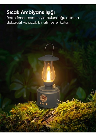 Mikado Md-1 Lüxound 1800mah 5w Yeşil Bluetooth-aux-usb-tf Card Destekli Işıklı Speaker