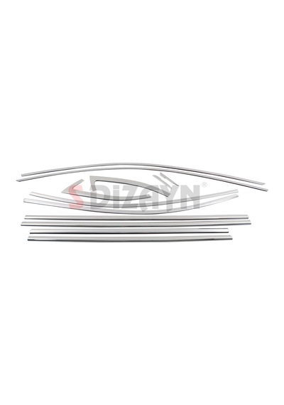 S-dizayn Skoda Superb Krom Cam Çerçeve Seti 12 Prç 2015-2023 A+ Kalite