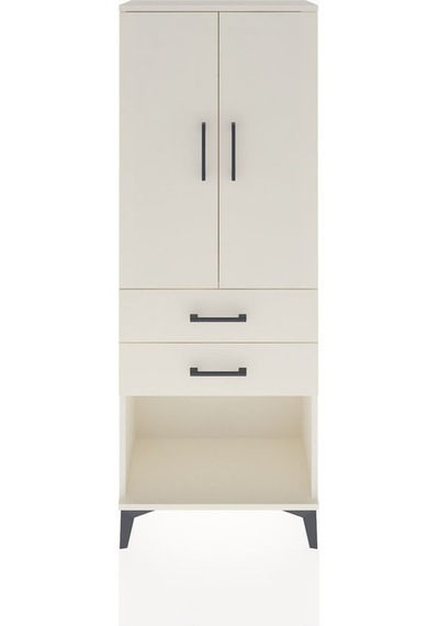 Arges Dolap Tek Raflı 2 Çekmeceli Tek Askılı 60x30x163 Aytaşı... Aytaşı