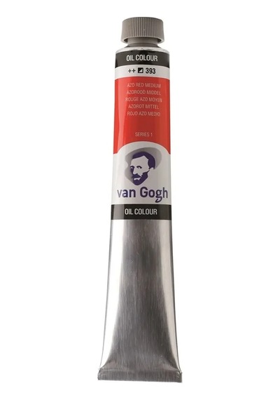 Talens Van Gogh Yağlı Boya 200 Ml 393 Azo Red Medium Karışık, Çok Renkli