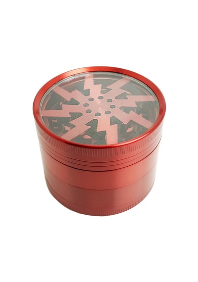 Kırmızı 63 mm. Tütün Baharat Herbal Öğütücüsü Parçalayıcı pt55krx