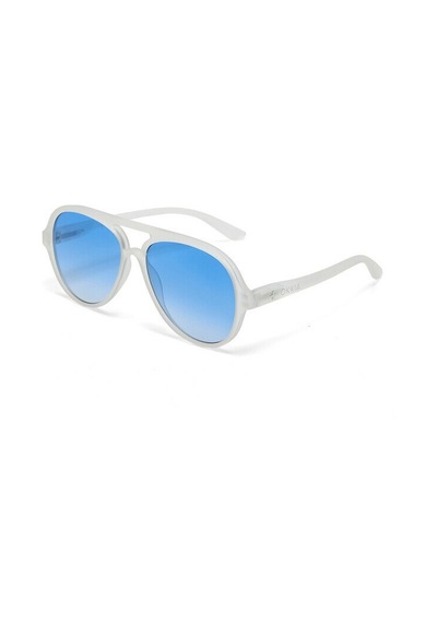 Okkia Alessio Unisex Güneş Gözlüğütransparan Beyaz / Lens: Mavi Beyaz