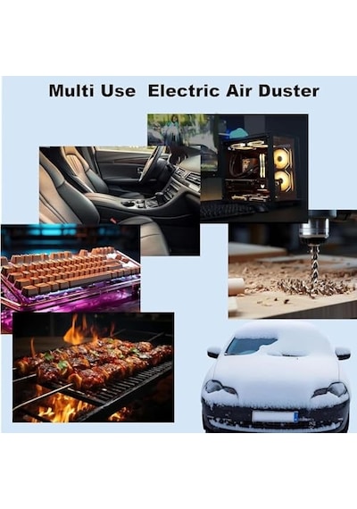 Ayrex 130000 Rpm Mini Turbo Jet Hava Üfleyici Süpürge 2in1 Araba, Klavye Temizle, Mangal Veya Serinleme Taşınabilir