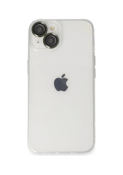 İphone 14 Kılıf Luko Lens Silikon - Yeşil