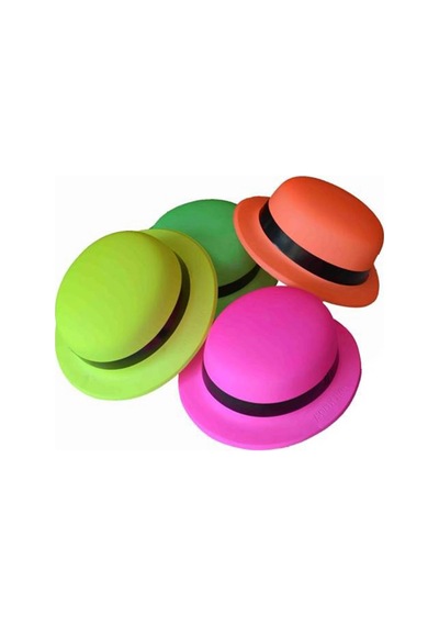 Neon Sarı Uv Parti Şapkası Plastik Diğer