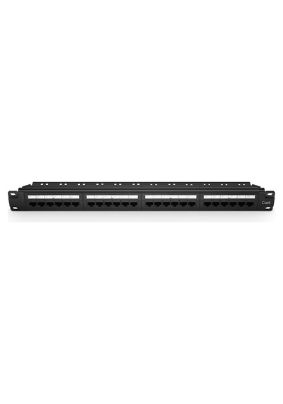 1U 19" 24 Port Cat6 Unshielded Patch Panel (Tip 110 İrtibatlama)