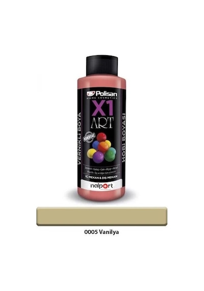 Polisan X1 Art Hobi Boyası 0005 Vernikli Vanilya 120 Ml