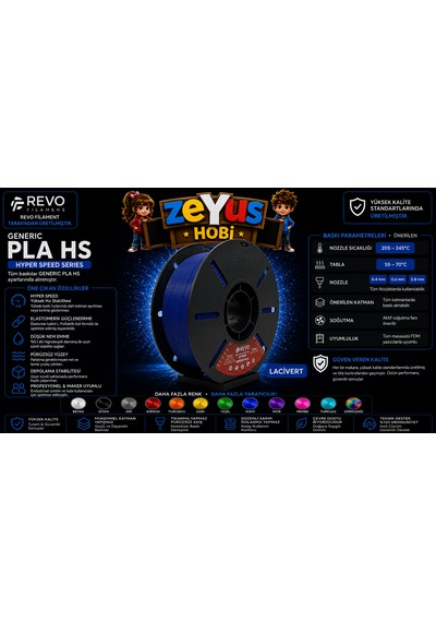 Generic Pla Hs Hyper Speed Filament Lacivert 1.75 Mm 1000 Gr