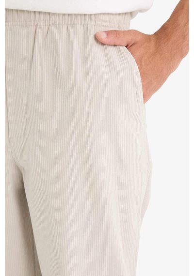 Defacto Wide Leg Geniş Paça Fitilli Kadife Pantolon F2042ax25wnbg766 Bej
