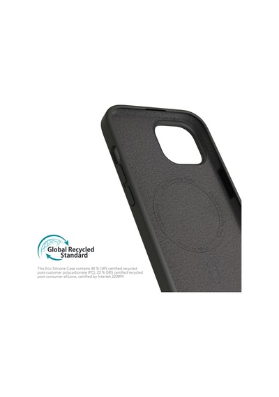 Vonmahlen Apple Uyumlu iPhone 15 Plus Magsafe Silikon Kılıf Siyah