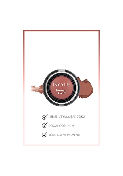 Note Cosmetique Bouncy Blush Yumuşak Kremsi Allık - 04 Sunkiss